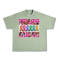 Oil Green western colorfull cancer ribbon Urban Heavy Tee - AdoDesignShop