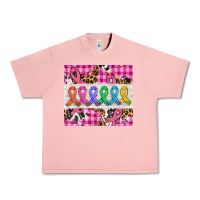 Salmon western colorfull cancer ribbon Urban Heavy Tee - AdoDesignShop