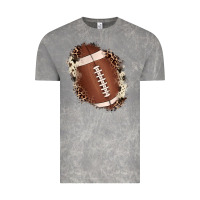 Cloud Rock football cowhide leopard patch Vintage Tee - JahusDesignShop