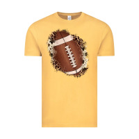 Vintage Mustard football cowhide leopard patch Vintage Tee - JahusDesignShop