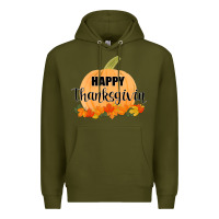 Army Green Happy Thanksgiving Premium Hoodie - Bettercallsaul