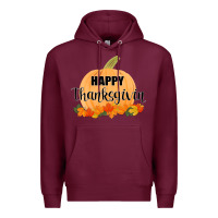 Burgundy Happy Thanksgiving Premium Hoodie - Bettercallsaul