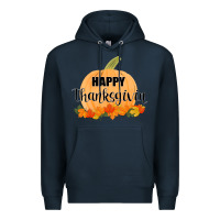 Navy Happy Thanksgiving Premium Hoodie - Bettercallsaul