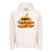 Pale Pink Happy Thanksgiving Premium Hoodie - Bettercallsaul