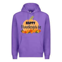 Purple Happy Thanksgiving Premium Hoodie - Bettercallsaul