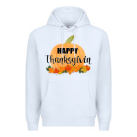 White Happy Thanksgiving Premium Hoodie - Bettercallsaul