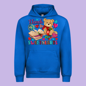 I Teach Sweethearts Valentine's Day Urban Hoodie Designed By Howdyjamesfarm