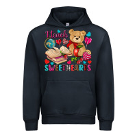 Navy I teach sweethearts Valentine's Day Urban Hoodie - HowdyJamesFarm