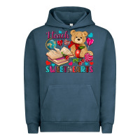 Pigment Midnight Navy I teach sweethearts Valentine's Day Urban Hoodie - HowdyJamesFarm