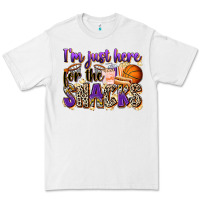 White i'm just here for the snacks basketball Premium Tee - Zillion Design Studio