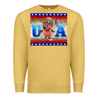 Antique Gold usa hot dog Premium Sweatshirt - BarkalooDesign