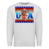Dove Grey usa hot dog Premium Sweatshirt - BarkalooDesign
