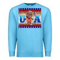Ocean Blue usa hot dog Premium Sweatshirt - BarkalooDesign