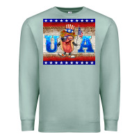 Seafoam usa hot dog Premium Sweatshirt - BarkalooDesign