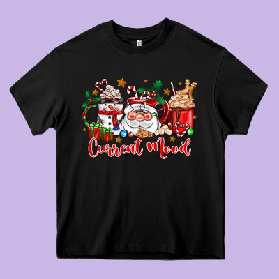 Current Mood Coffee Cups Heavy Core Tee Designed By Zillion Design Studio