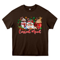 Chocolate Brown current mood coffee cups Heavy Core Tee - Zillion Design Studio