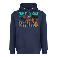 Navy and they call the thing rodeo Heavyweight Hoodie - Artiststas