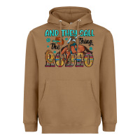 Toasted Coconut and they call the thing rodeo Heavyweight Hoodie - Artiststas