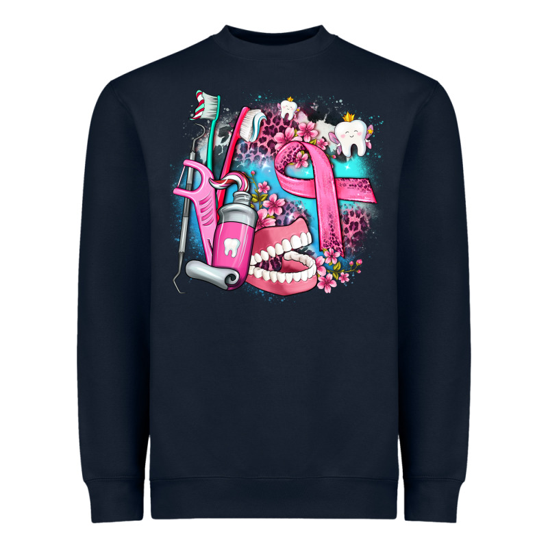 Dental Elements And Cancer With Cowhide And Leopard Heavyweight Sweatshirt by AdoDesignShop | Teevron