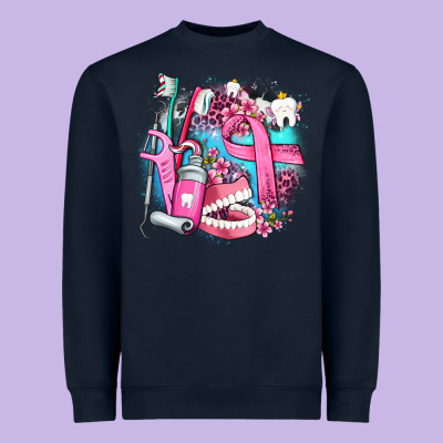 Dental Elements And Cancer With Cowhide And Leopard Heavyweight Sweatshirt Designed By Adodesignshop