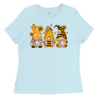 Baby Blue bumble bee gnomes Ladies Tee - Zillion Design Studio
