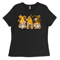 Black bumble bee gnomes Ladies Tee - Zillion Design Studio