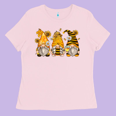 Bumble Bee Gnomes Ladies Tee Designed By Zillion Design Studio
