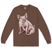 Chestnut american yorkshire pig Long Sleeve Tee - LillyAllenDesigns
