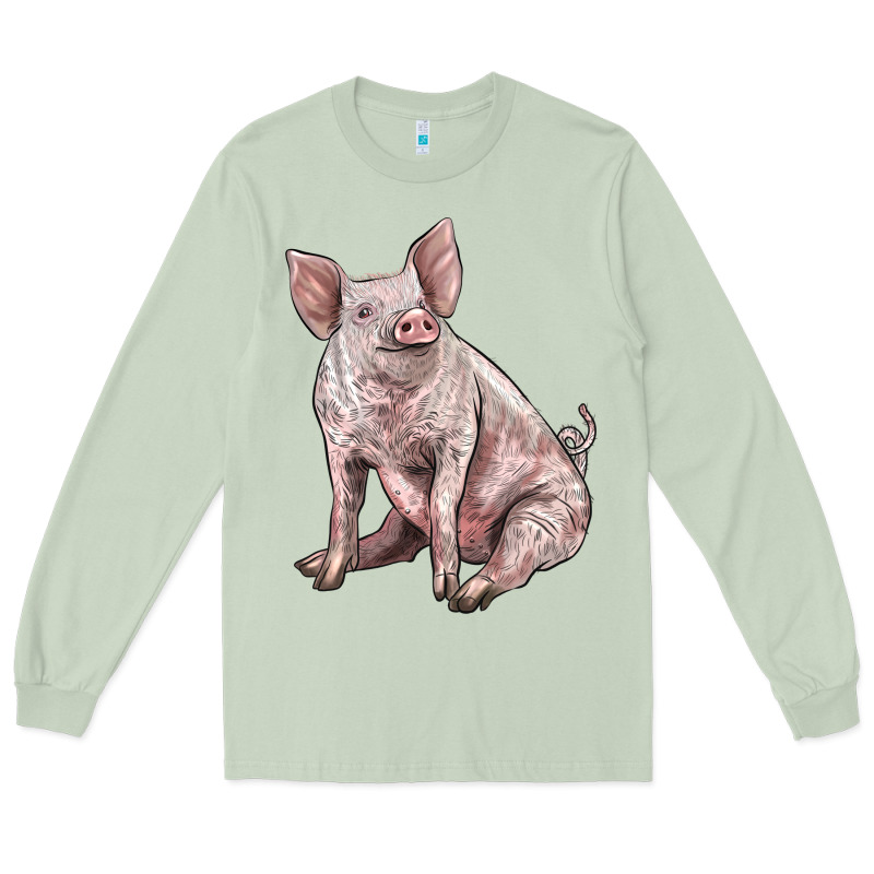 American Yorkshire Pig Long Sleeve Tee by LillyAllenDesigns | Teevron
