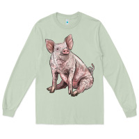 Matcha american yorkshire pig Long Sleeve Tee - LillyAllenDesigns