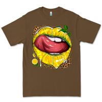 Cacao lemon lips with leopard Premium Tee - texasbilliewilder