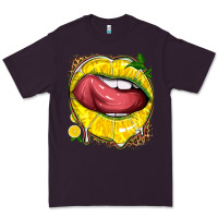 Plum lemon lips with leopard Premium Tee - texasbilliewilder