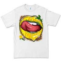 White lemon lips with leopard Premium Tee - texasbilliewilder