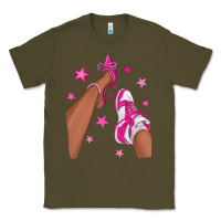 Army Green afro sneakers and heels Classic Tee - NancyCooperArtShop