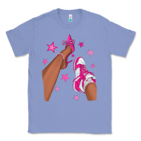 Colony Blue afro sneakers and heels Classic Tee - NancyCooperArtShop