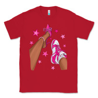 Red afro sneakers and heels Classic Tee - NancyCooperArtShop