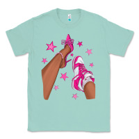 Seafoam afro sneakers and heels Classic Tee - NancyCooperArtShop