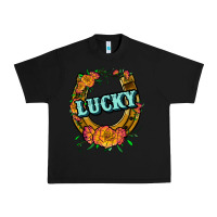 Black horseshoe lucky Urban Heavy Tee - JahusDesignShop
