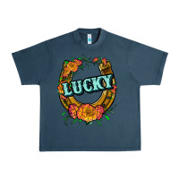 Midnight Navy horseshoe lucky Urban Heavy Tee - JahusDesignShop