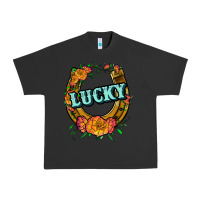 Pigment Black horseshoe lucky Urban Heavy Tee - JahusDesignShop
