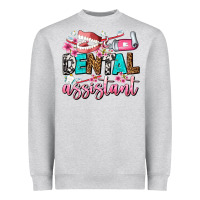 Heather Grey dental assistant Heavyweight Sweatshirt - AdoDesignShop