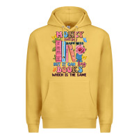 Antique Gold money can't buy happiness but it can buy books whi Premium Hoodie - JahusDesignShop