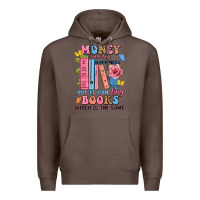 Coffee money can't buy happiness but it can buy books whi Premium Hoodie - JahusDesignShop