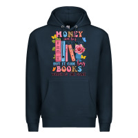 Navy money can't buy happiness but it can buy books whi Premium Hoodie - JahusDesignShop
