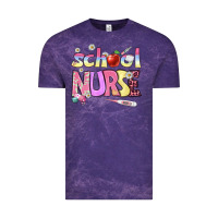 Cloud Purple school nurse Vintage Tee - BundleAndBundleShop