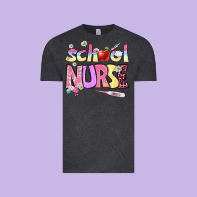 School Nurse Vintage Tee Designed By Bundleandbundleshop