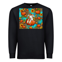 Black fall pumpkin lamb Premium Sweatshirt - Jasminsmagicworld