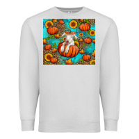Dove Grey fall pumpkin lamb Premium Sweatshirt - Jasminsmagicworld
