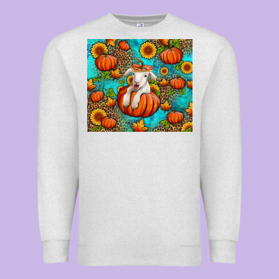 Fall Pumpkin Lamb Premium Sweatshirt Designed By Jasminsmagicworld