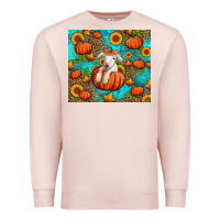 Pale Pink fall pumpkin lamb Premium Sweatshirt - Jasminsmagicworld
